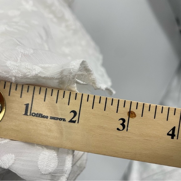 Keepsake Lace long Balloon Sleeve romper white Sz S - Picture 9 of 9